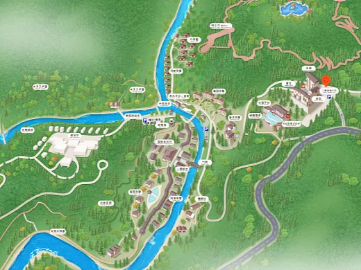 禹城结合景区手绘地图智慧导览和720全景技术，可以让景区更加“动”起来，为游客提供更加身临其境的导览体验。