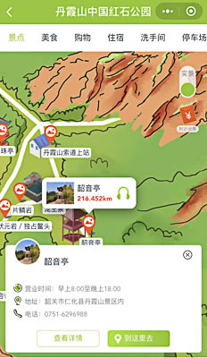禹城景区手绘地图智慧导览和语音结合，让景区“活”起来